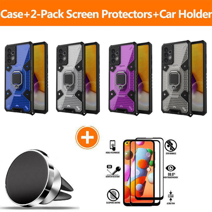 Casekis Super Cooling Armor Ring Honeycomb style Case for Galaxy