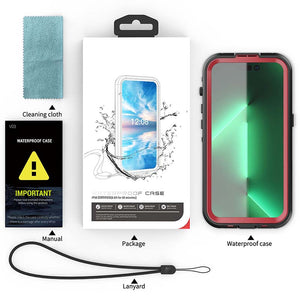 Casekis Waterproof Shockproof Phone Case Red