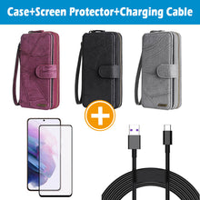 Load image into Gallery viewer, Casekis Zipper Wallet Detachable Phone Case For Galaxy A12
