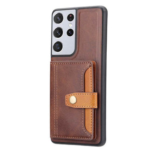 CASEKIS Leather Card Bag Multi-Function Mobile Phone Case For Samsung Galaxy - Casekis