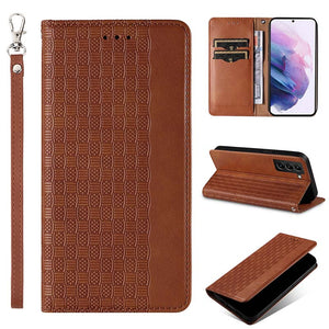 Casekis Leather Embossed Phone Case for Galaxy