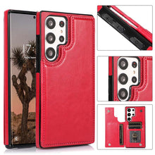 Load image into Gallery viewer, Casekis Leather Wallet Phone Case Rose Red

