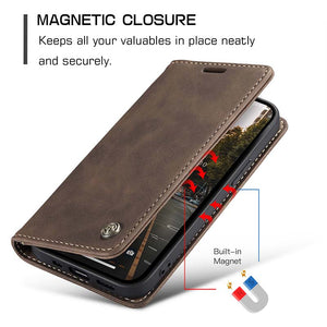 Casekis Retro Wallet Case For iPhone 14