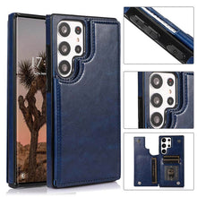 Load image into Gallery viewer, Casekis Leather Wallet Phone Case Blue
