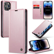 Load image into Gallery viewer, CASEKIS Luxury Flip Leather Phone Case Pink
