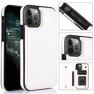 Casekis Leather Wallet Phone Case White
