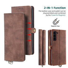 Load image into Gallery viewer, Casekis Cardholder Wrist Leather Phone Case for Galaxy S21 FE 5G
