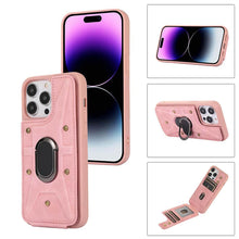 Load image into Gallery viewer, Casekis Magnetic Holder Wallet Phone Case Pink
