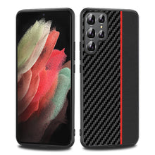 Load image into Gallery viewer, Casekis Carbon Fiber Texture Leather PU Case for Galaxy S22 Series
