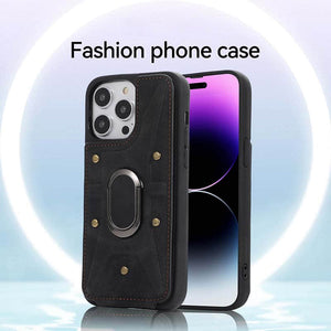 Casekis Magnetic Holder Wallet Phone Case Black