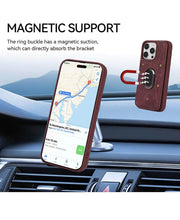 Load image into Gallery viewer, Casekis Magnetic Holder Wallet Phone Case Red Wine
