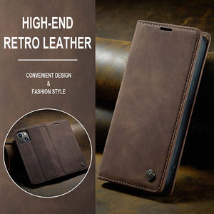 Casekis Retro Wallet Case For iPhone 13