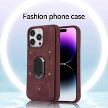 Muat gambar ke penampil Galeri, Casekis Magnetic Holder Wallet Phone Case Red Wine
