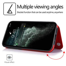 Load image into Gallery viewer, Casekis Leather Wallet Phone Case Red
