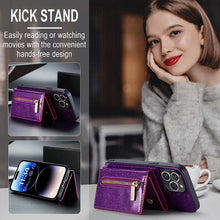 Load image into Gallery viewer, Casekis Glitter Cardholer Magnetic Phone Case for iPhone 14 Pro
