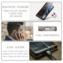 Load image into Gallery viewer, CASEKIS Luxury Flip Leather Phone Case Coffee
