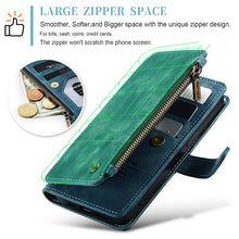 Load image into Gallery viewer, Casekis Leather Zipper Phone Case For iPhone 14 Plus
