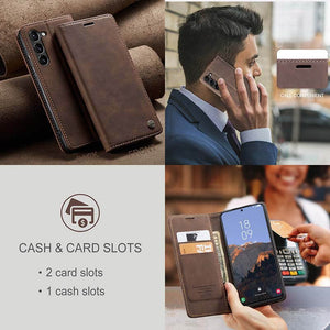 Casekis Retro Wallet Case For Galaxy S23 5G