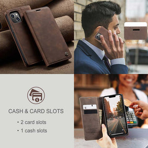 Casekis Retro Wallet Case For iPhone 14 Plus