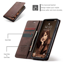 Load image into Gallery viewer, Casekis Retro Wallet Case For iPhone XR
