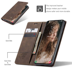 Casekis Retro Wallet Case For Galaxy S21 Plus 5G