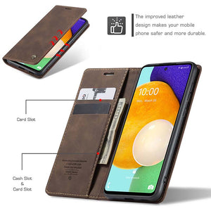 Casekis Retro Wallet Case for Galaxy A53 5G