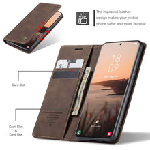 Load image into Gallery viewer, Casekis Retro Wallet Case For Galaxy S21 Ultra 5G
