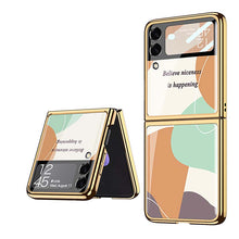 Load image into Gallery viewer, Casekis Fashion Glass Electroplated Phone Case-Morandi for Galaxy Z Flip3 5G

