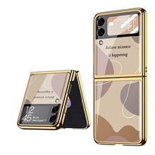 Load image into Gallery viewer, Casekis Fashion Glass Electroplated Phone Case-Morandi for Galaxy Z Flip3 5G
