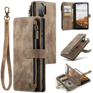 Casekis Leather Zipper Phone Case For Galaxy A13 5G
