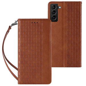 Casekis Leather Embossed Phone Case for Galaxy