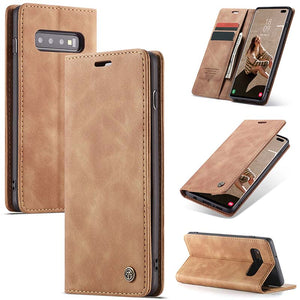Casekis Retro Wallet Case For Galaxy S10 Plus