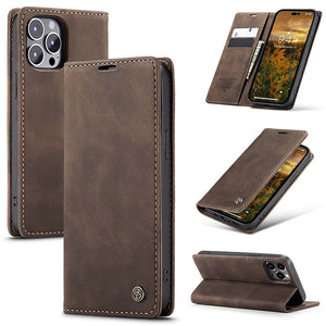 Casekis Retro Wallet Case For iPhone 14 Pro Max