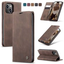 Load image into Gallery viewer, Casekis Retro Wallet Case For iPhone 13
