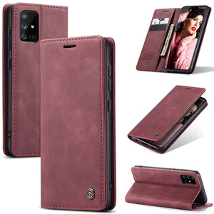 Casekis Retro Wallet Case For Galaxy A71 4G