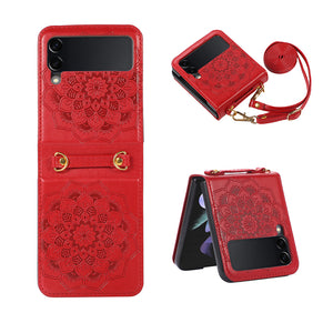 Casekis Mandala Embossed Phone Case For Galaxy Z Flip 3 5G