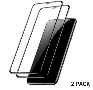 2 PACK-Casekis 0.3mm Full Coverage Tempered Glass Screen Protector For iPhone - Casekis